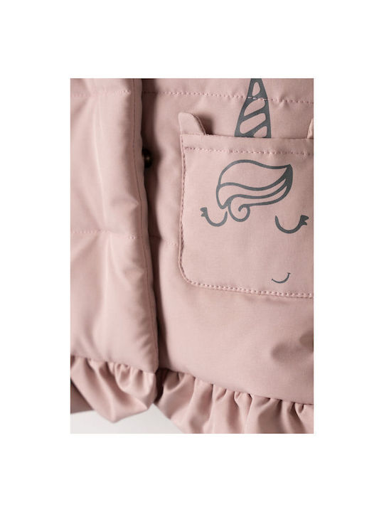 Evita Kinderjacke mit Kapuze Pink