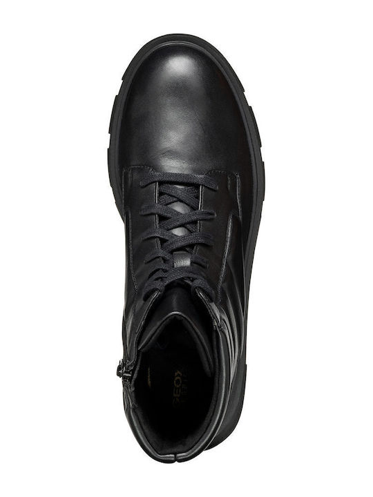 D Vilde Leather Women's Ankle Boots Black