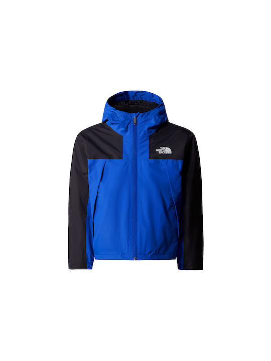 The North Face Kids Sports Jacket with Hood Blue Antora Triclimate