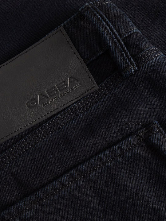 Men's Jeans Pants with Loose Fit Dark Blue Denim