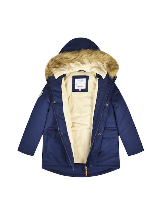 Energiers Kids Casual Jacket with Lining & Hood Blue