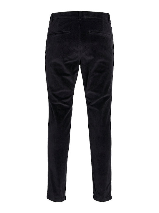 Trousers Chino Elastic in Relaxed Fit Black