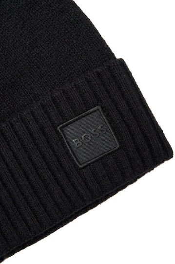 Beanie Ανδρικός Σκούφος Πλεκτός σε Μαύρο χρώμα