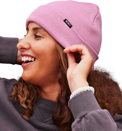 Tropical Snow Beanie Γυναικείος Σκούφος Πλεκτός σε Μωβ χρώμα