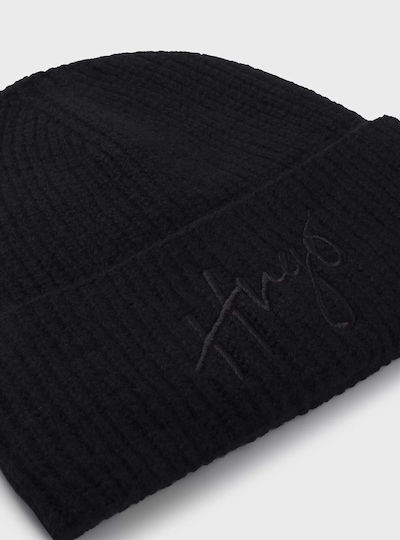 Beanie Γυναικείος Σκούφος Πλεκτός σε Μαύρο χρώμα
