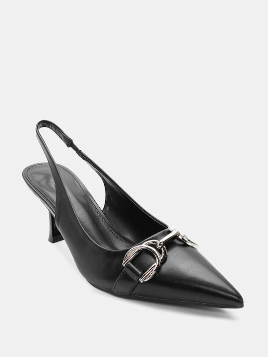 Luigi Pointed Toe Black High Heels