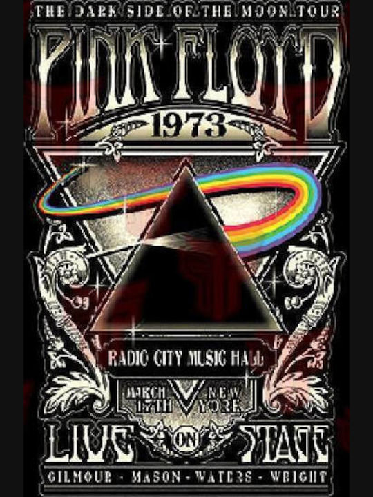 Премиум тениска Takeposition Голям принт Тежък памук 185 г/м2 Pink Floyd Radio City Hall Черна 321-7769 Премиум тениска Takeposition Голям принт Тежък памук 185 г/м2 Pink Floyd Radio City Hall Черна 321-7769