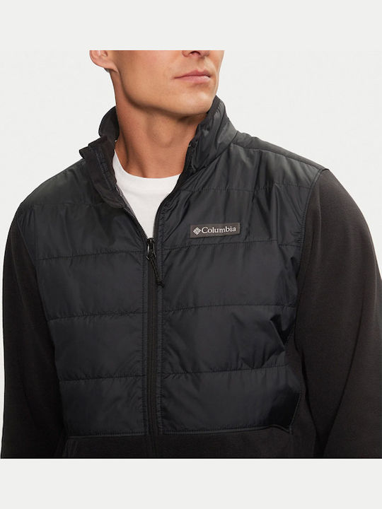Basin Butte Full Men's Fleece Cardigan Black