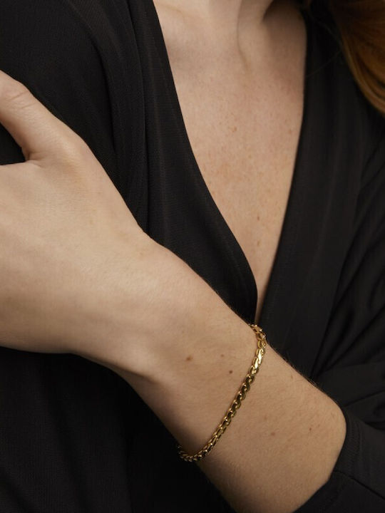 P D Paola Bracelet Chain made of Silver Gold Plated