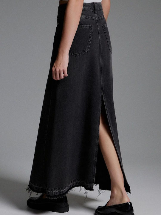 BSB Denim Maxi Skirt Black Denim