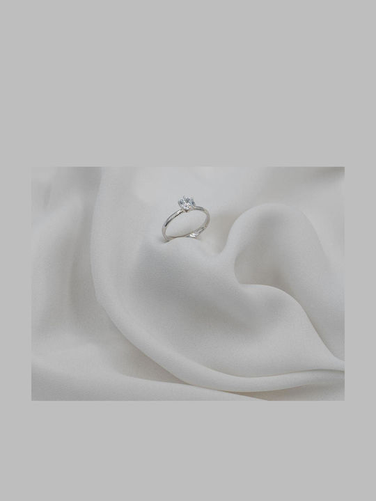 Themelidis Jewels Μονόπετρο από Λευκόχρυσο Themelidis Jewels Μονόπετρο από Λευκόχρυσο