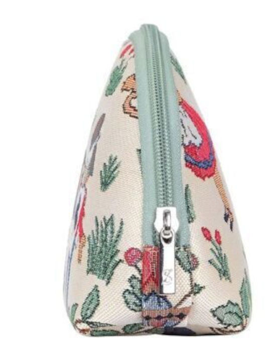 Signare Toiletry Bag Alice In Wonderland in Beige color