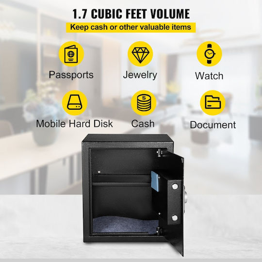 Vevor Safe with Digital Fingerprint Lock L35xW30xH40cm ZWSBXXHSWC48LVV8WV0