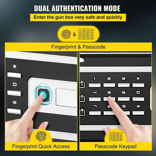 Vevor Safe with Digital Fingerprint Lock L35xW30xH47cm ZWSBXXHSWC60LWSWEV0