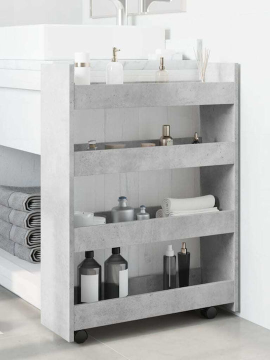 vidaXL Kitchen Trolley Wooden in Gray Color 60x20x82cm