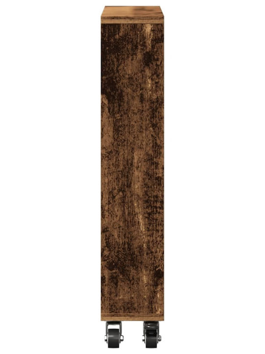 vidaXL Wooden Kitchen Trolley 4 Tiers Brown 48x13x68cm