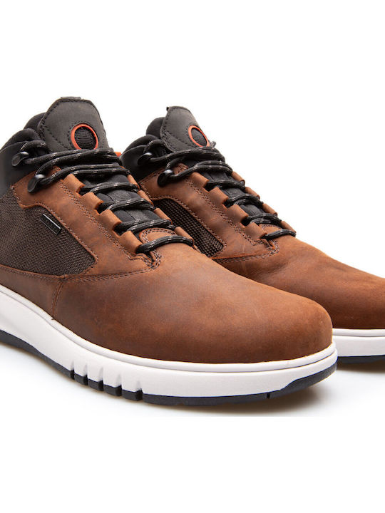 U Aerantis 4x4 B Abx Leather Brown Men's Boots Waterproof Anatomical