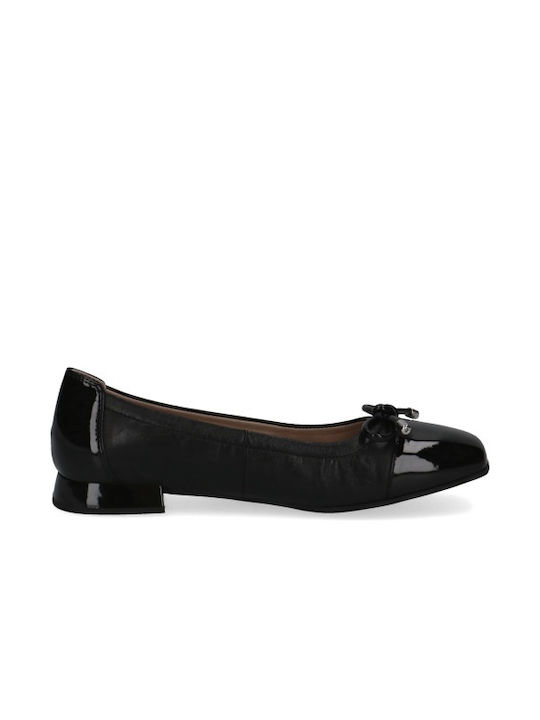 Caprice Anatomic Leather Ballerinas Black