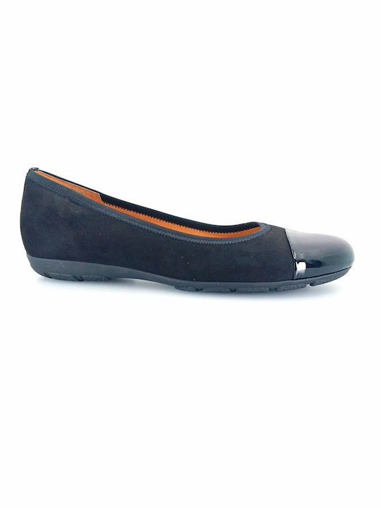 Gabor Anatomic Leather Ballerinas Black