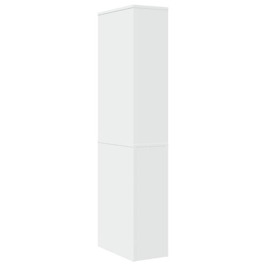 vidaXL Στήλη Μπάνιου Τοίχου Μ22xΒ41xΥ135cm Λευκή