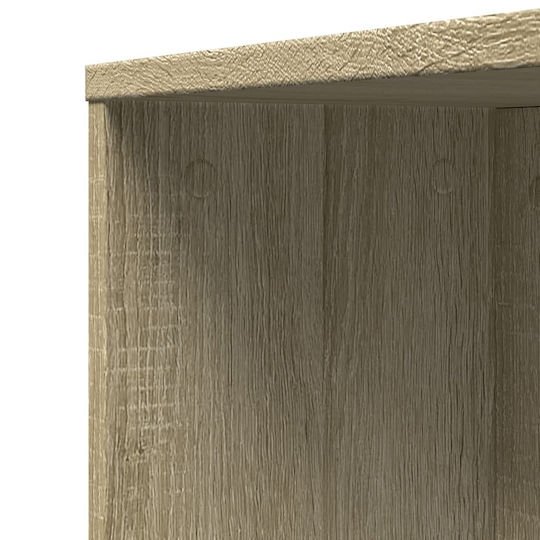 vidaXL Wall Hung Cabinet Bathroom Column Cabinet L22xD41xH135cm Sonoma