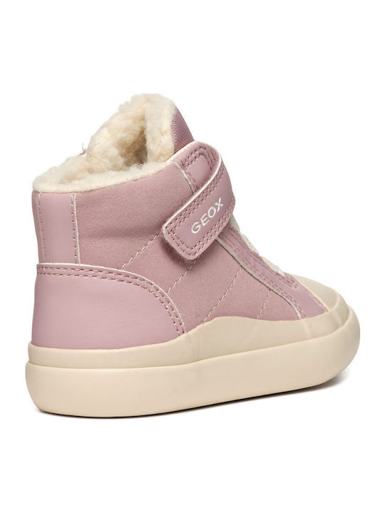 B Gisli Παιδικά Sneakers High με Σκρατς Ροζ