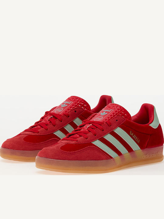 Gazelle Indoor Damen Sneakers Better Scarlet / Hazgrn / Gum