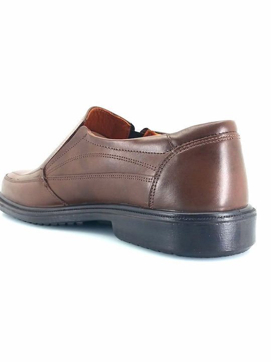 Leder Herren Mokassins in Braun Farbe