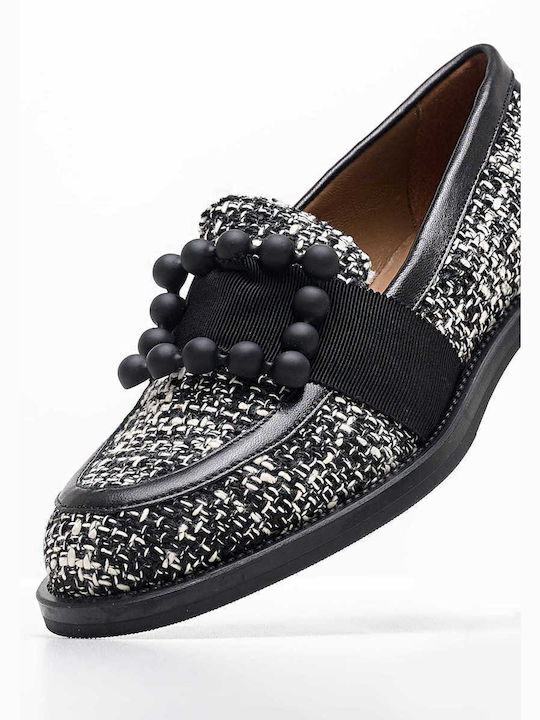 Frau Leather Women's Loafers in Black Color