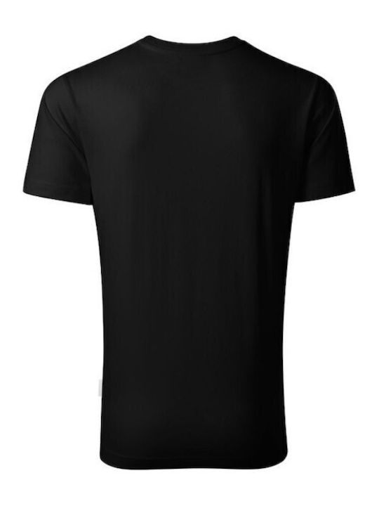 Rimeck Ανδρικό Διαφημιστικό T-shirt Κοντομάνικο σε Μαύρο Χρώμα