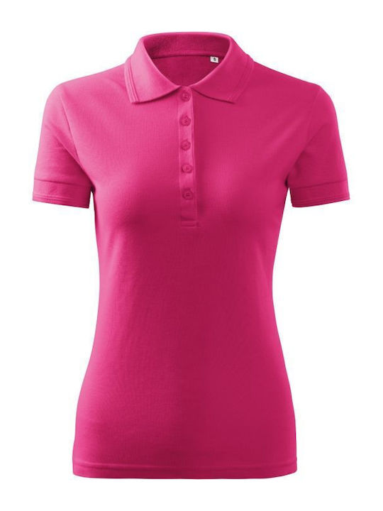 Malfini Pique Women's Short Sleeve Promotional Blouse Pink