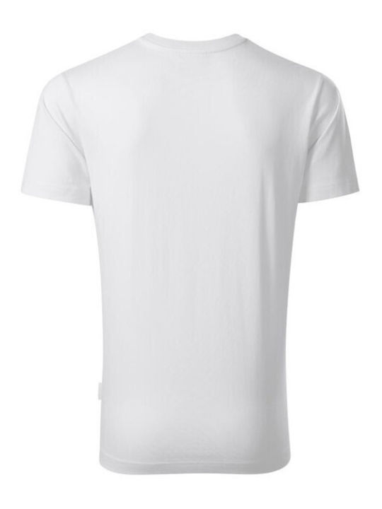Rimeck Ανδρικό Διαφημιστικό T-shirt Κοντομάνικο σε Λευκό Χρώμα