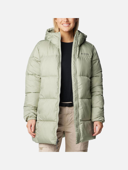 Columbia Puffect Ii Mid Κοντό Γυναικείο Puffer Μπουφάν για Χειμώνα Safari