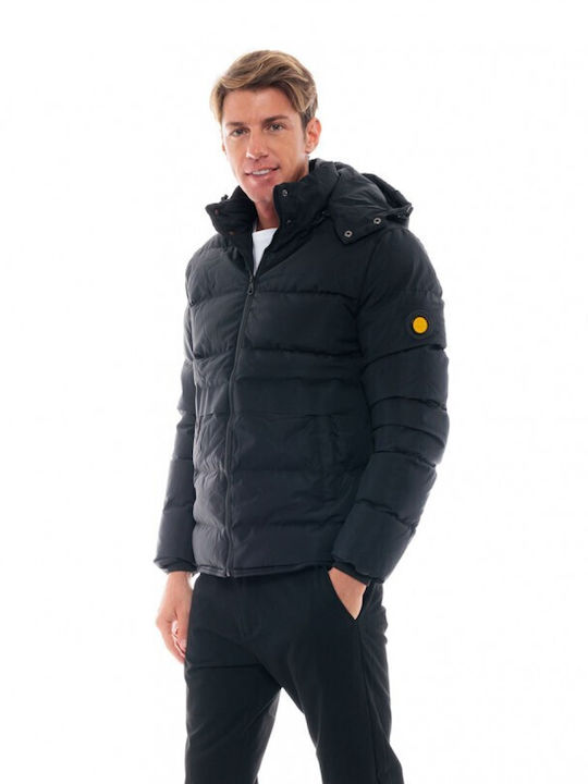 Splendid Plus Size Men's Winter Jacket Black