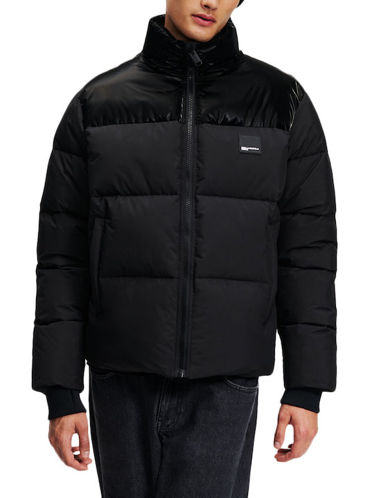 Karl Lagerfeld Herren Jacke Puffer Schwarz