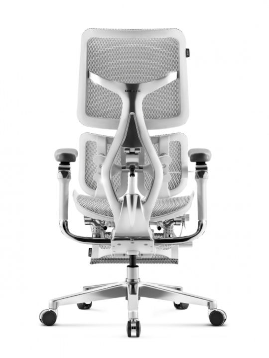 Brave Reclining Office Chair with Adjustable Arms Grey Diablo