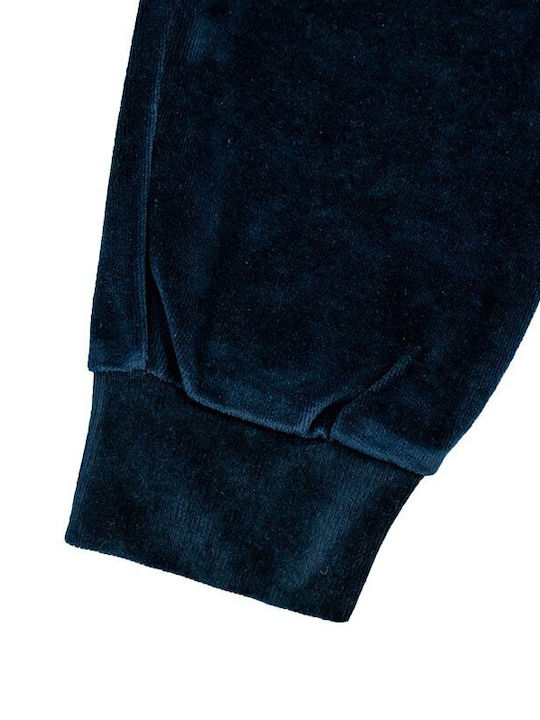 Paco & Co Damen-Sweatpants Blue Samt