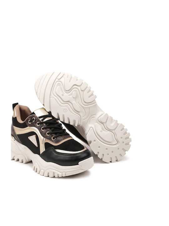 Plato Femei Chunky Sneakers NEGRU