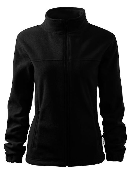 Rimeck Men's Fleece Cardigan with Zipper Black