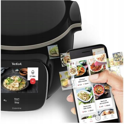 Tefal Cook4me Touch Multifunktionskocher 1600W mit Gewicht 6lt Schwarz