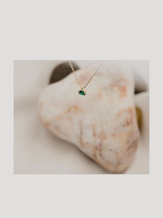 Themelidis Jewels Necklace from Gold 14K with Zircon