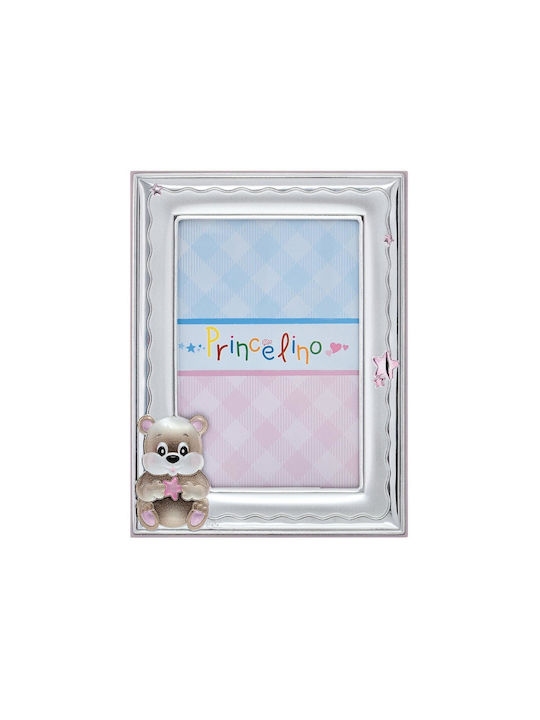 Themelidis Jewels Детска Рамка за снимки Silver Розов 6x9см