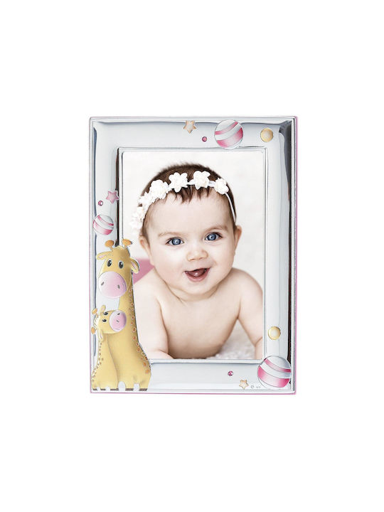 Themelidis Jewels Детска Рамка за снимки Silver Розов 9x13см