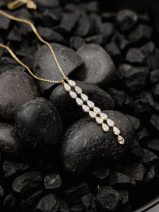 Themelidis Jewels Charm from Gold 14K with Zircon