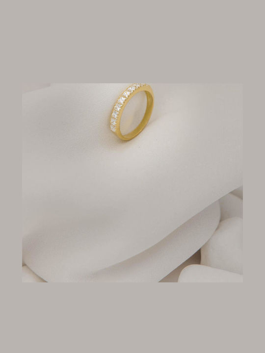 Themelidis Jewels Γυναικείο Δαχτυλίδι Μισόβερο Χρυσό 14Κ