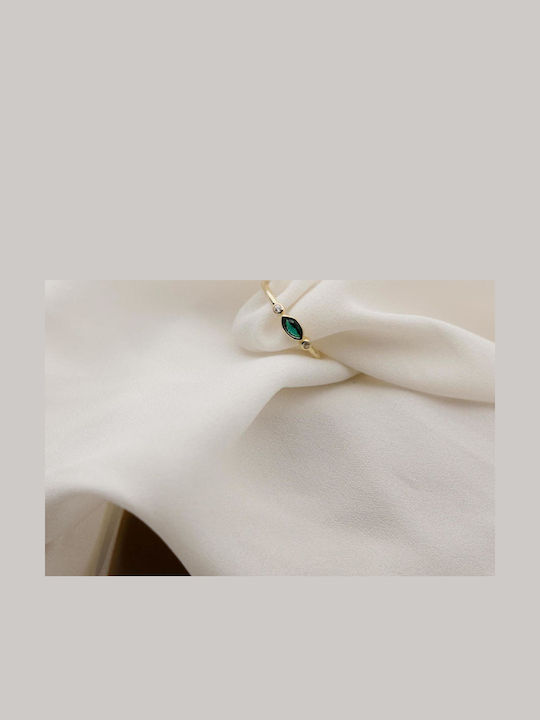 Themelidis Jewels Γυναικείο Δαχτυλίδι με Ζιργκόν από Χρυσό 9Κ