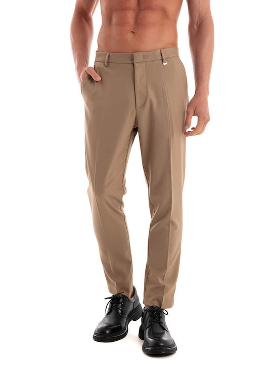 I'm Brian Men's Trousers in Slim Fit Beige