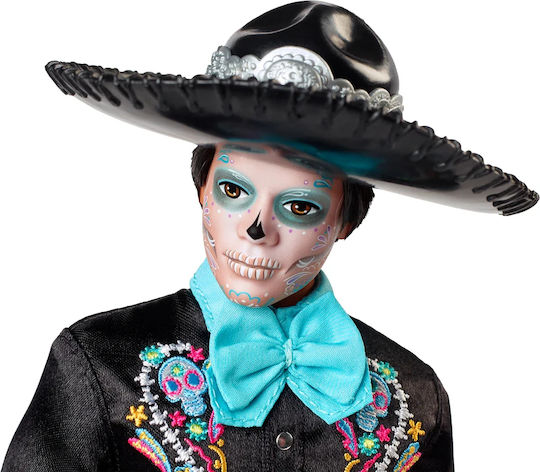 Barbie Dia De Los Muertos Collectible Boy Doll Ken Dia De Muertos for 3+ years+ Years 29cm