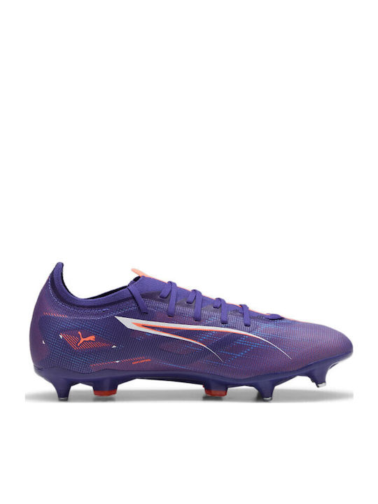 PUMA Ultra 5 Match Football Shoes with Cleats MxSG Purple PUMA Ultra 5 Match Football Shoes with Cleats MxSG Purple