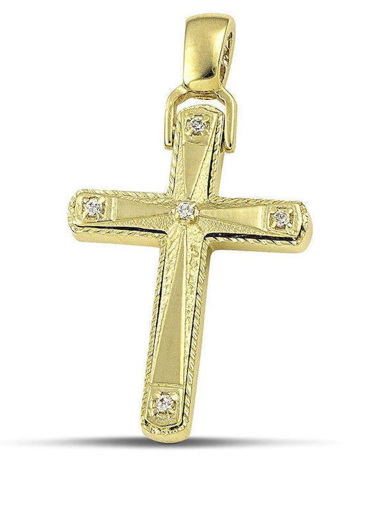 Themelidis Jewels Χρυσός Σταυρός 14Κ Διπλής Όψης Themelidis Jewels Χρυσός Σταυρός 14Κ Διπλής Όψης
